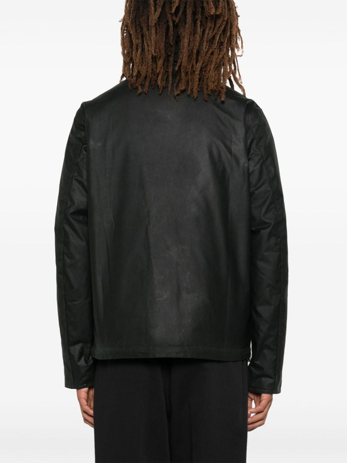 Barbour Green Jacket Men Tranport Wax 3