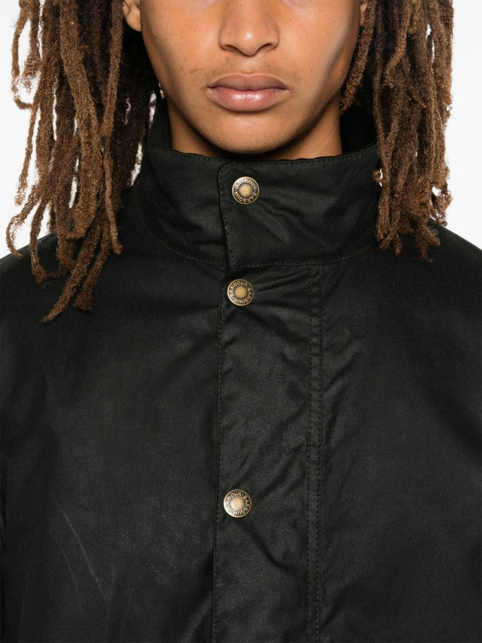 Barbour Green Jacket Men Tranport Wax 4