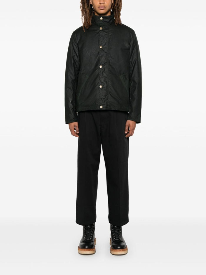 Barbour Green Jacket Men Tranport Wax 1