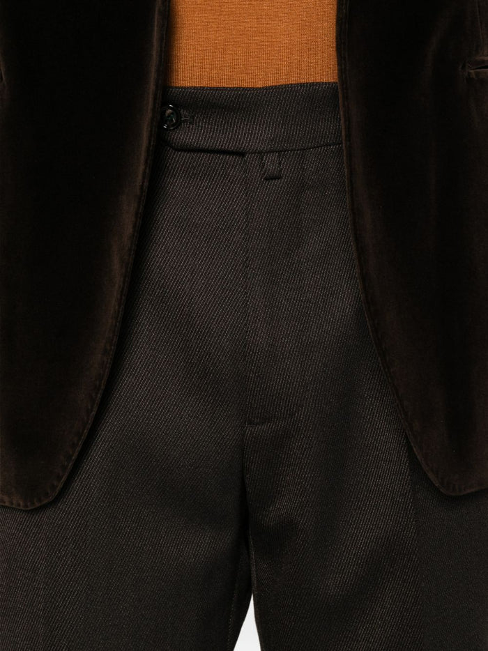 Berwich Pantalone Marrone Uomo 3