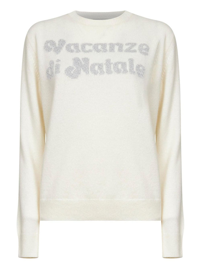 Mc2 Saint Barth Maglia Bianco Donna Vacanze di Natale 1