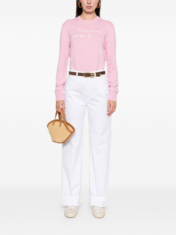 Mc2 Saint Barth Maglia Rosa Donna Non Vivo Senza Telefono 2