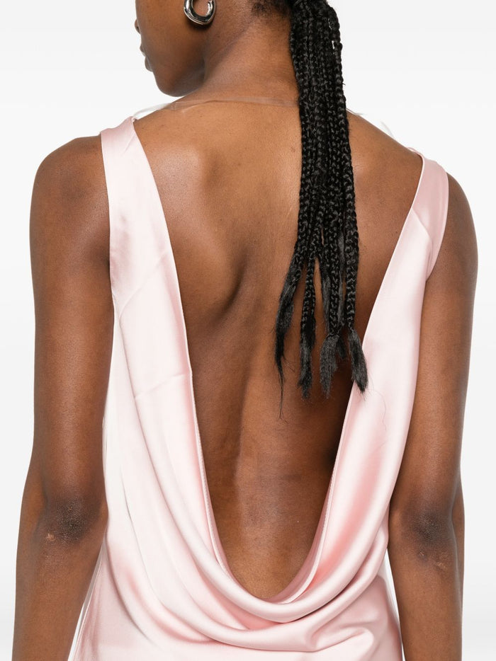 Norma Kamali Abito Rosa Donna 4