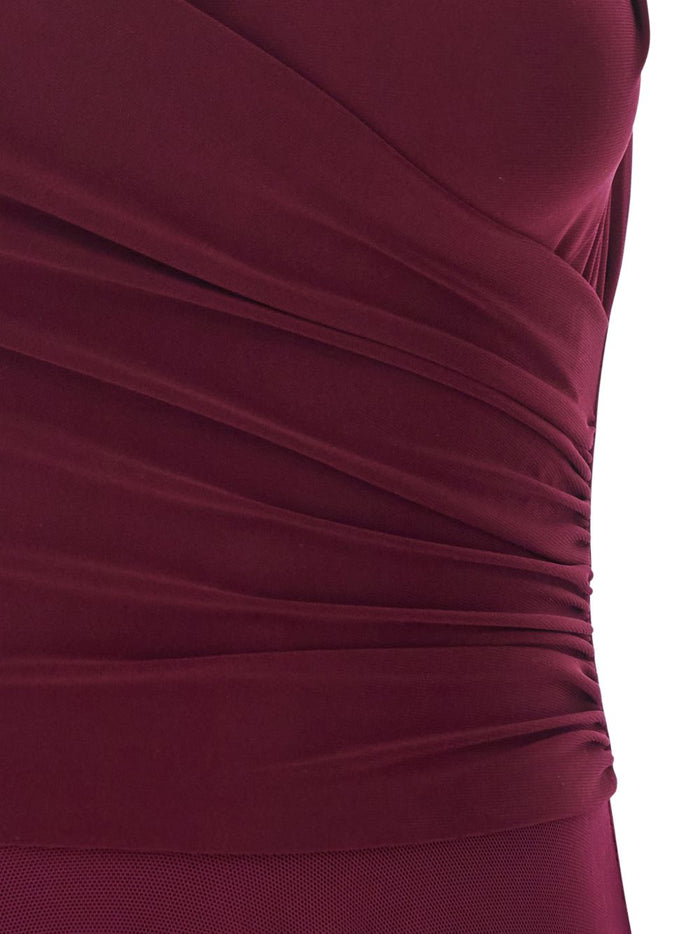 Norma Kamali Abito Viola Donna 3