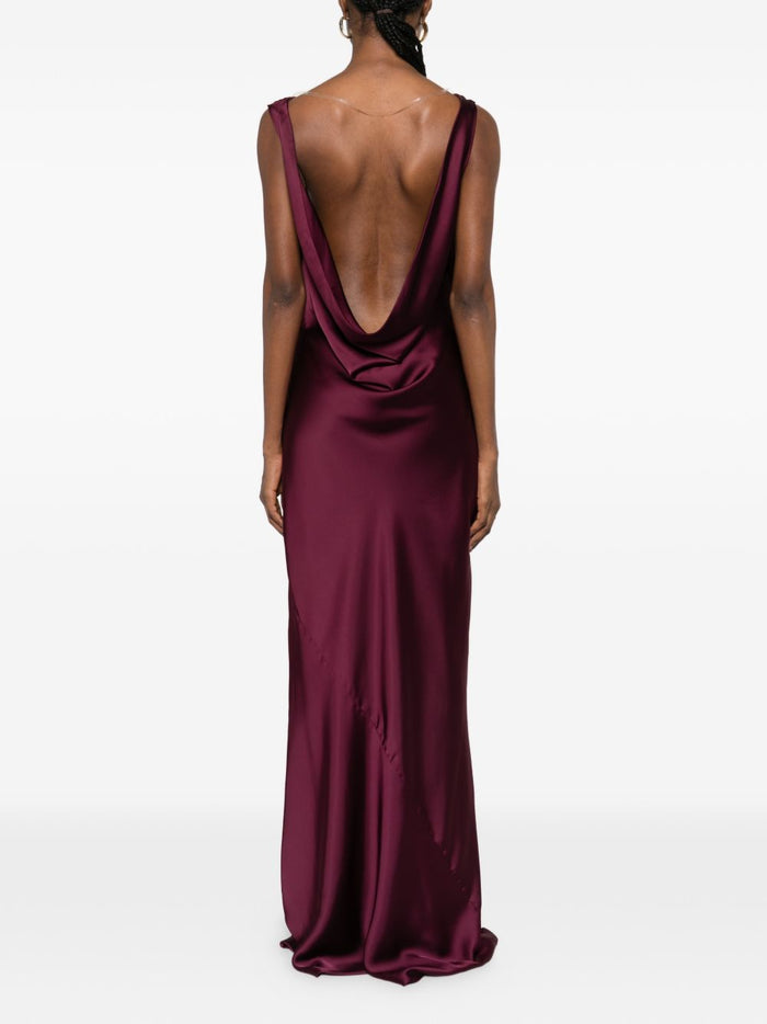 Norma Kamali Abito Viola Donna 2