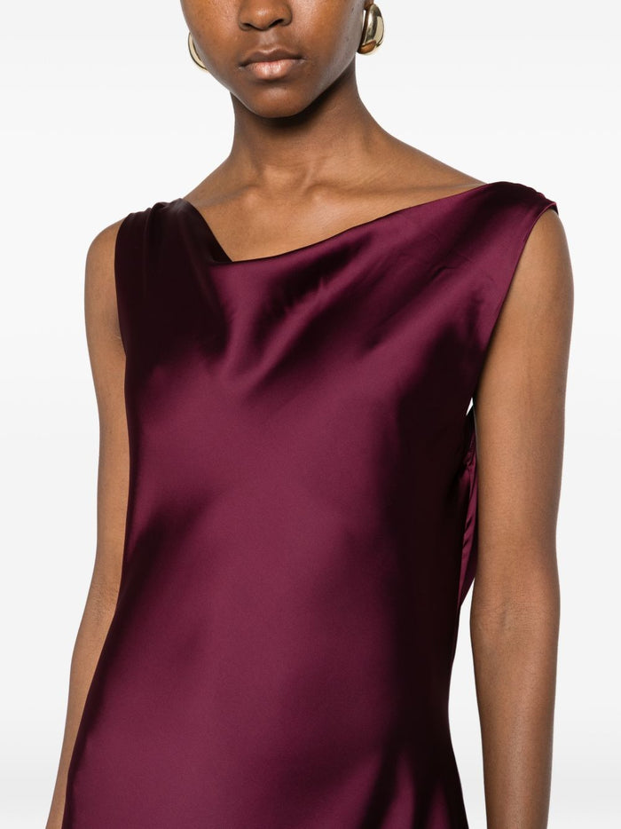 Norma Kamali Abito Viola Donna 3