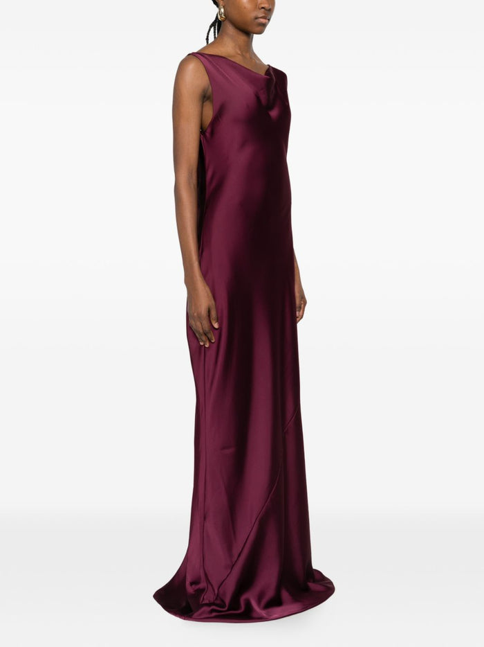 Norma Kamali Abito Viola Donna 5