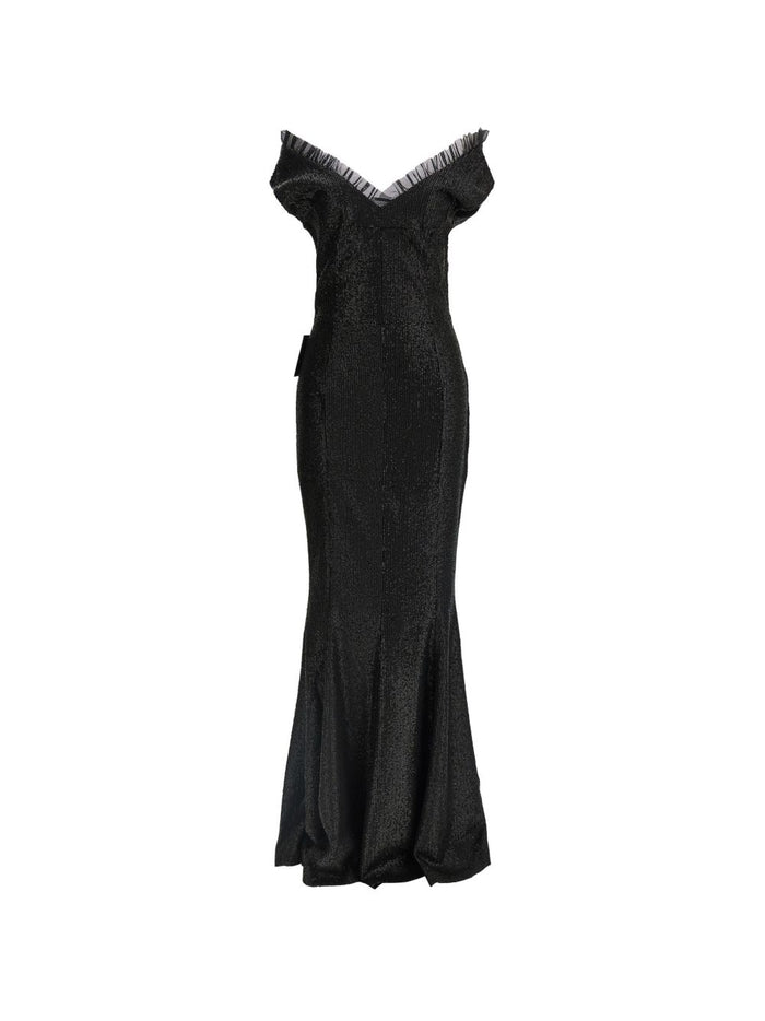 Norma Kamali Abito Nero Donna 1