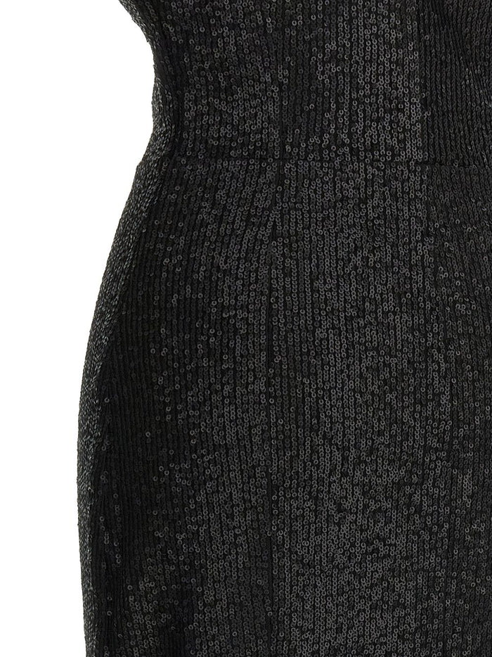 Norma Kamali Abito Nero Donna 3