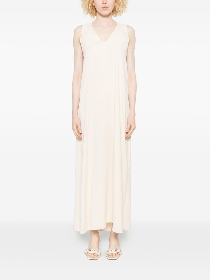 Rame Abito Scollo a V Donna Beige 1
