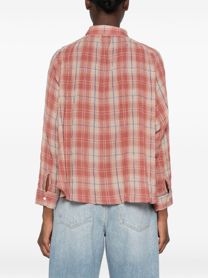 Jcsophie Camicia Maroon Check Donna 2
