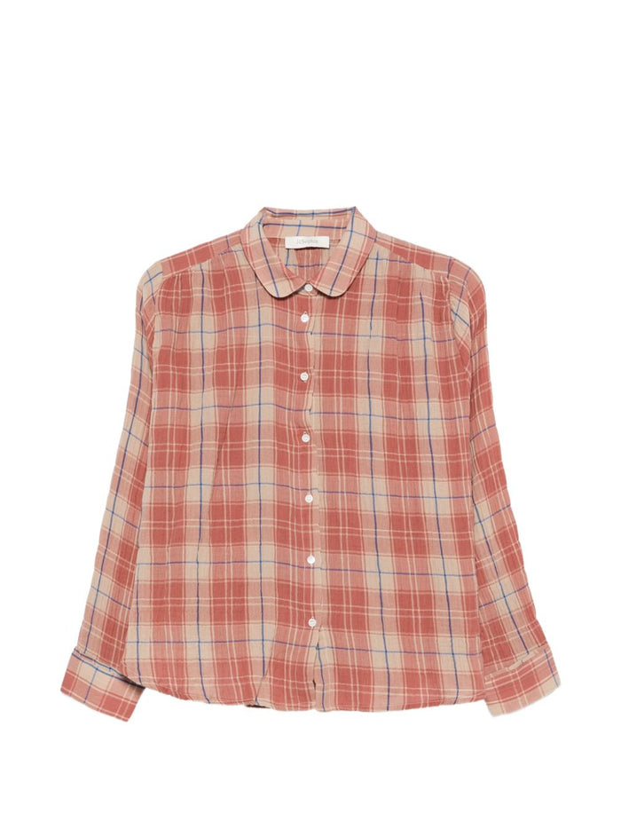 Jcsophie Camicia Maroon Check Donna 1
