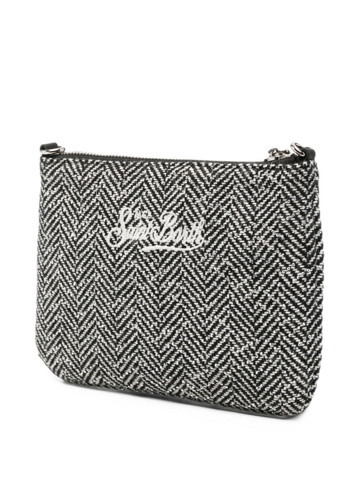 Mc2 Saint Barth Pochette Herringbone Strass Donna 2