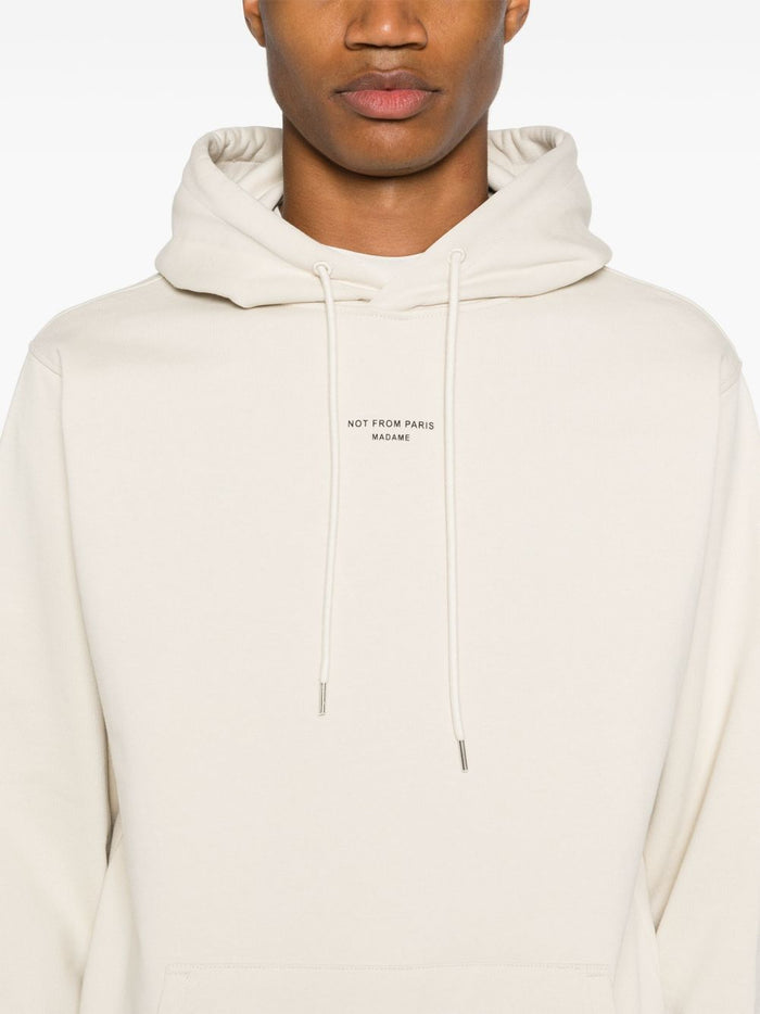 Drole De Monsieur Felpa Not From Paris Madame Uomo Beige 4