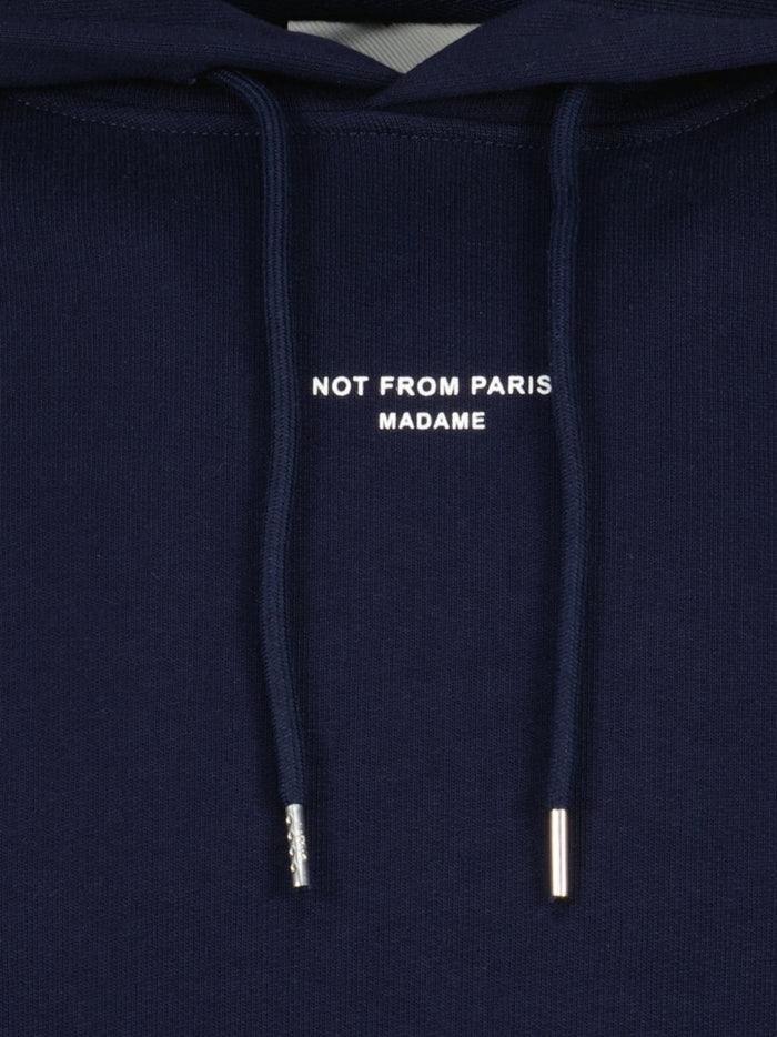 Drole De Monsieur Felpa Not From Paris Madame Uomo Blu 3