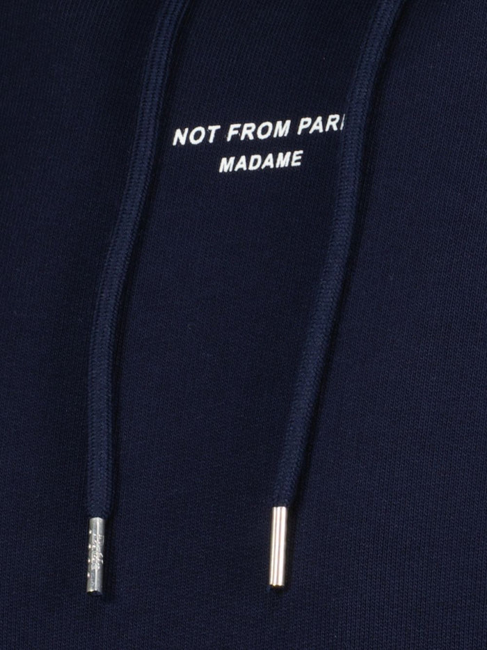 Drole De Monsieur Felpa Not From Paris Madame Uomo Blu 4