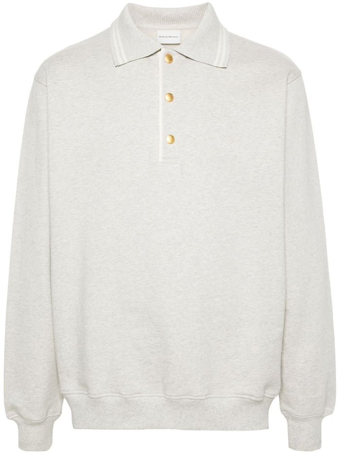 Drole De Monsieur Polo Grigio Uomo Maniche Lunghe 5