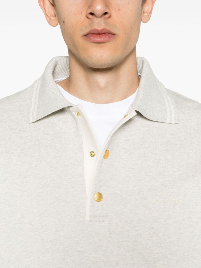 Drole De Monsieur Polo Grigio Uomo Maniche Lunghe 4