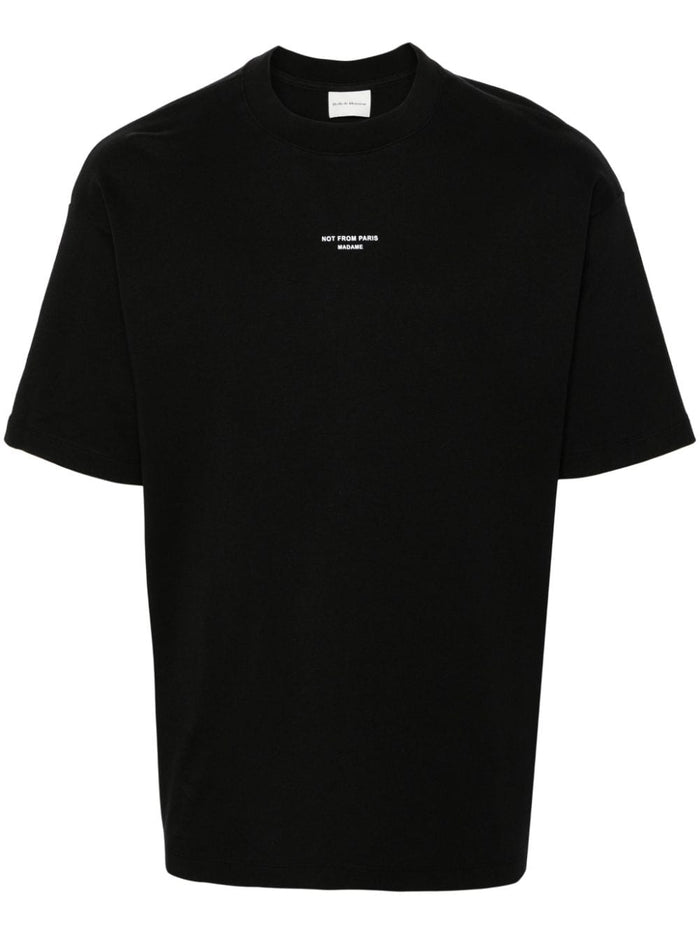 Drole De Monsieur T-Shirt Not From Paris Uomo Nero 5