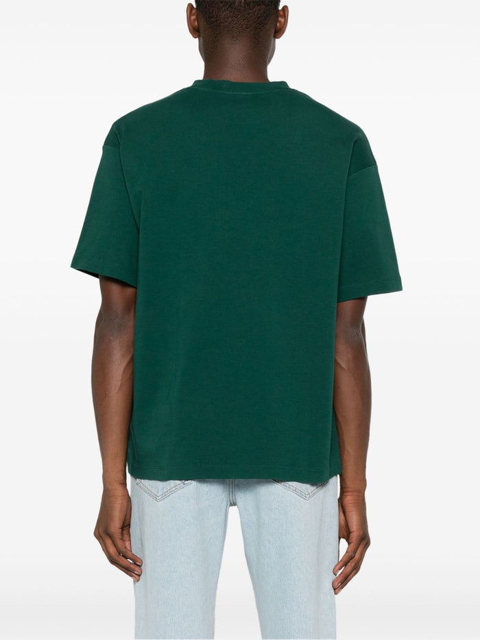 Drole De Monsieur T-Shirt Not From Paris Madame Uomo Verde 3