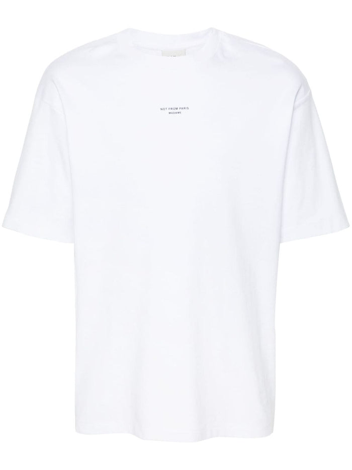 Drole De Monsieur T-Shirt Not From Paris Madame Uomo Bianco 5