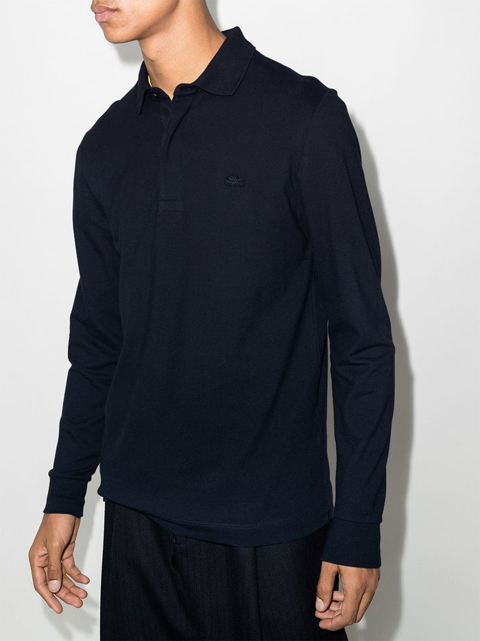 Lacoste Polo Blue Men Long Sleeve 2