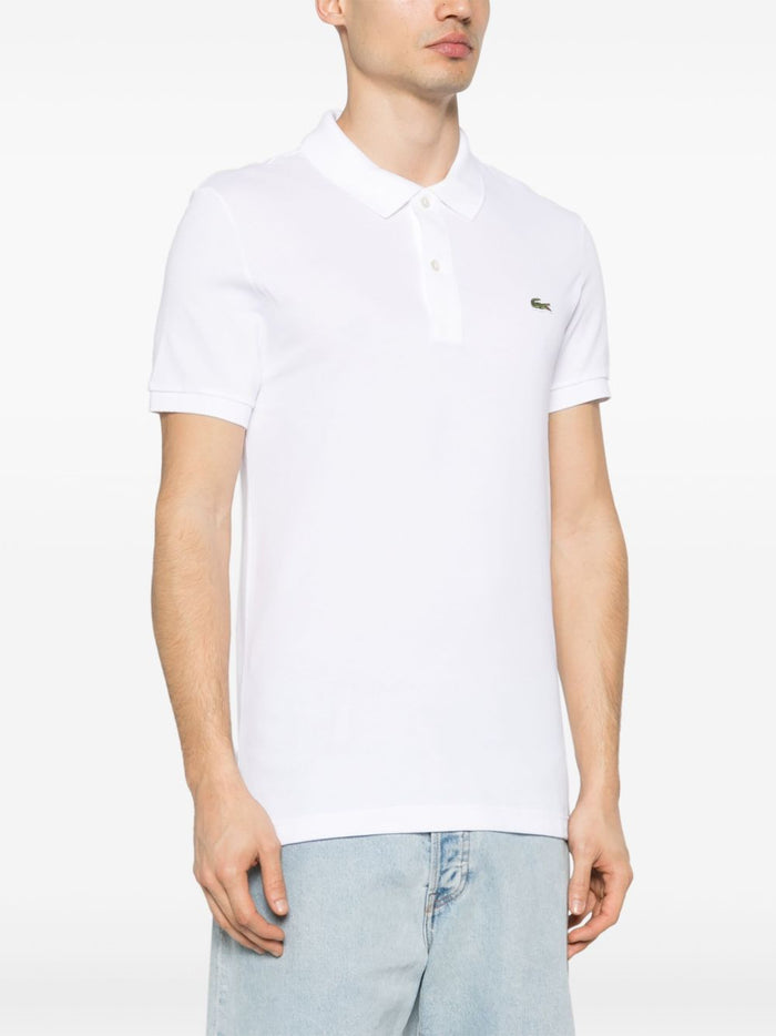 Lacoste Men's Green Crocodile Polo Shirt White 1