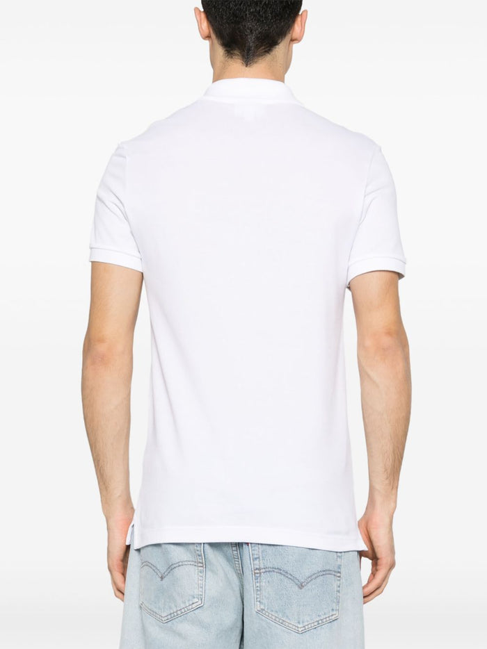 Lacoste Men's Green Crocodile Polo Shirt White 3