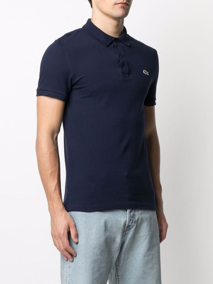 Lacoste Uomo Polo Blu Slim Fit Piqué L.12.12 1