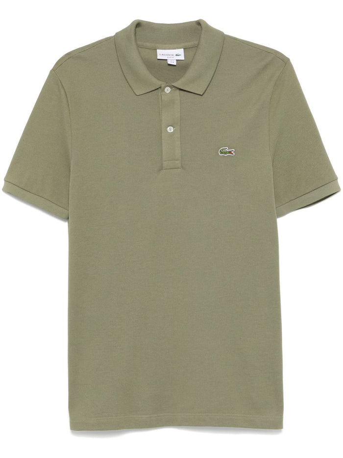 Lacoste Uomo Polo Verde Cachi Chiaro Slim Fit Piqué L.12.12 1