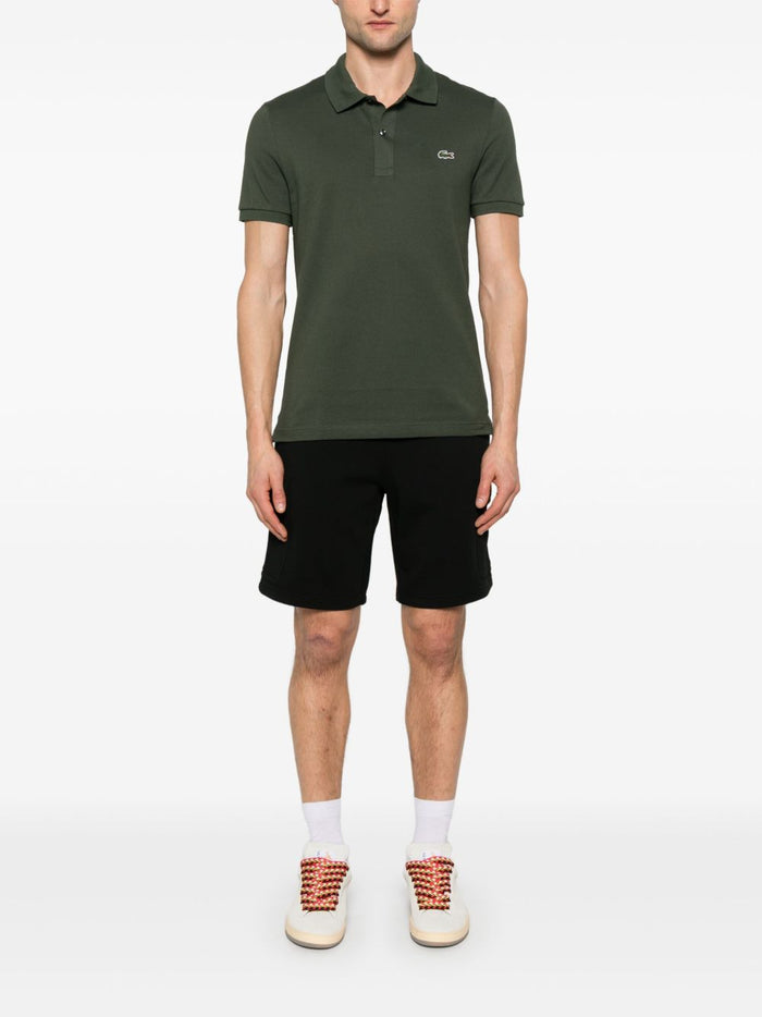Lacoste Uomo Polo Verde Cachi Scuro Fit Piqué L.12.12 1