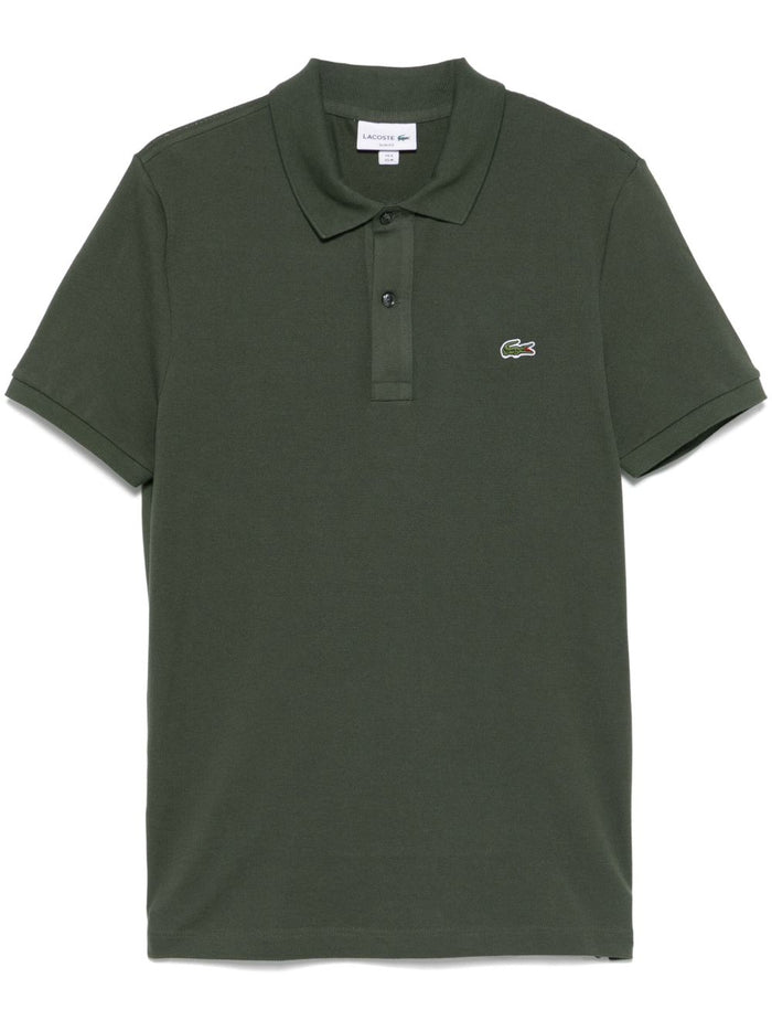 Lacoste Uomo Polo Verde Cachi Scuro Fit Piqué L.12.12 4