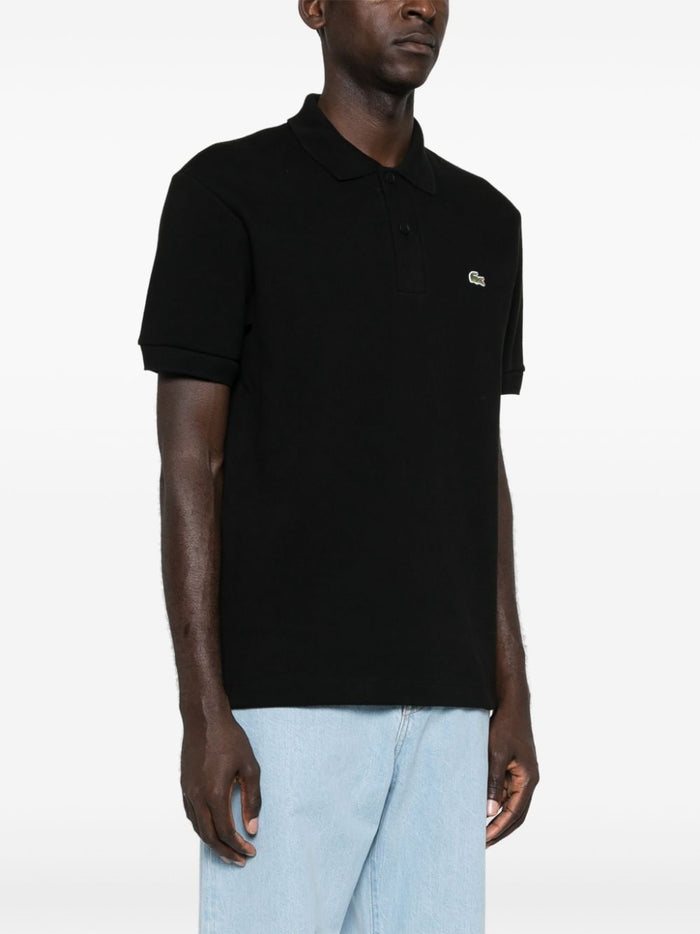Lacoste Polo Nero Uomo Ricamo Coccodrillo 2