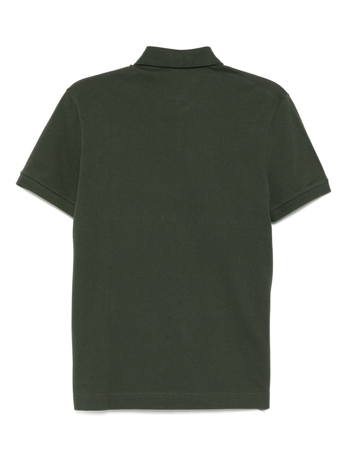 Lacoste Uomo Polo Verde Cachi Regular Fit Piqué Elasticizzato Paris 2