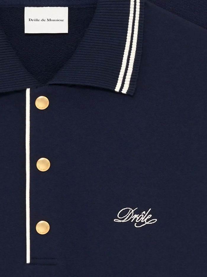 Drole De Monsieur Polo Maniche Lunghe Uomo Blu 2