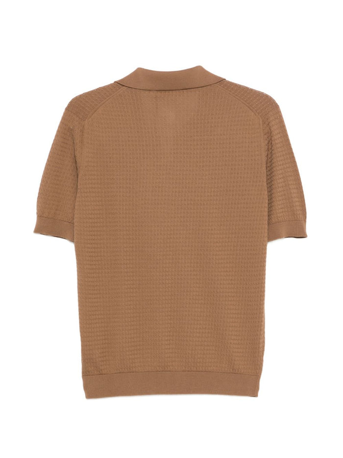 Filippo De Laurentis Polo Tre Bottoni Uomo Marrone 2