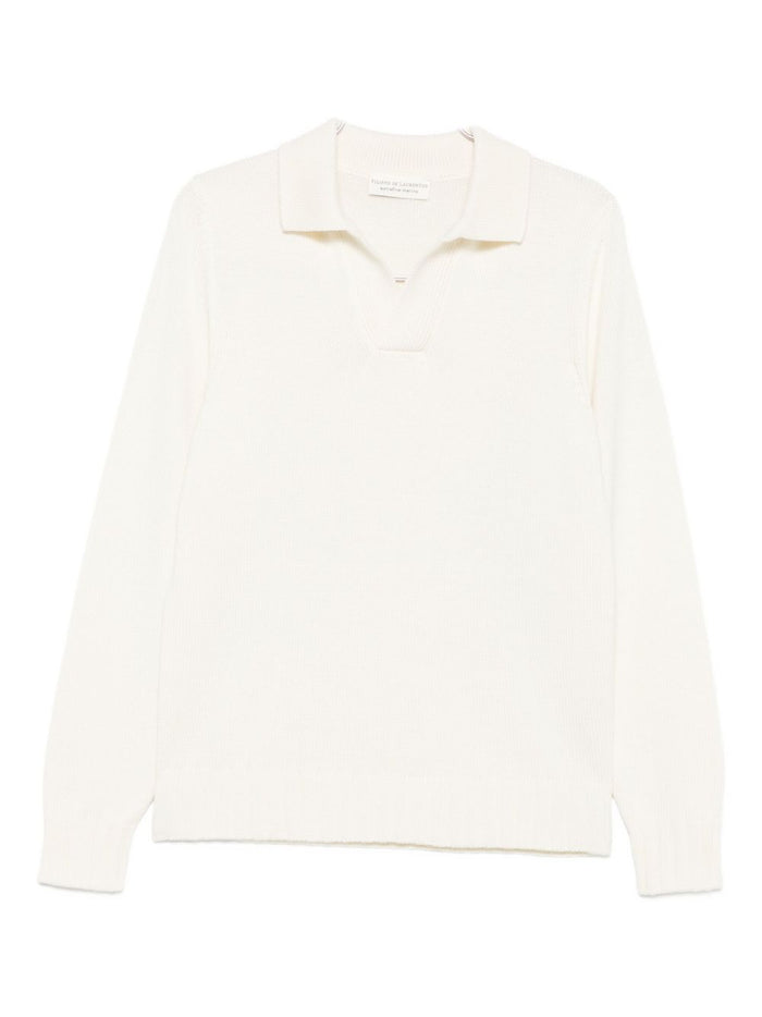 Filippo De Laurentis Maglia Bianco Uomo Polo 5