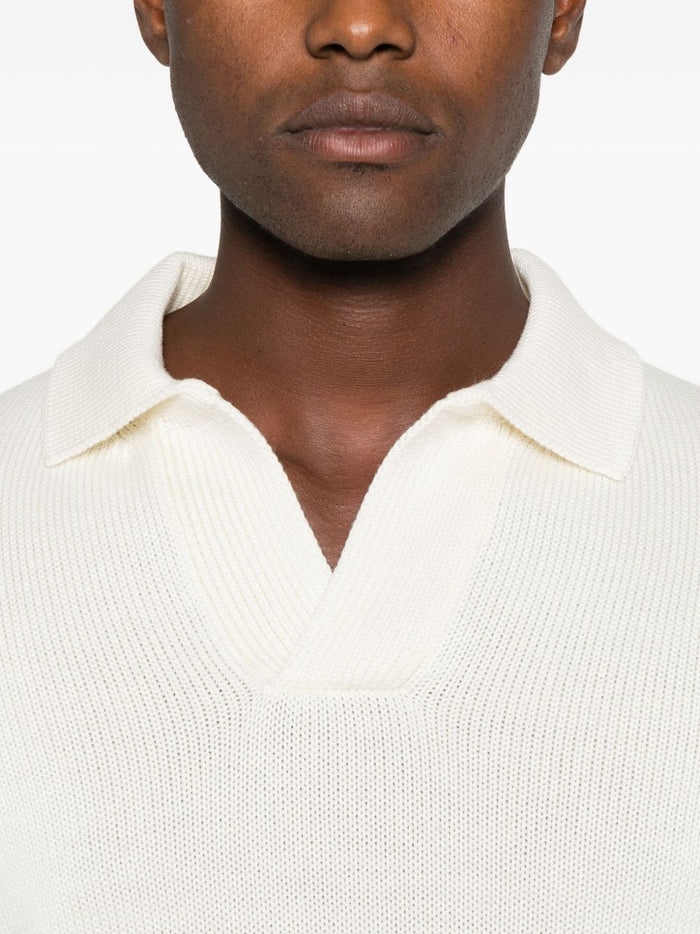 Filippo De Laurentis Maglia Bianco Uomo Polo 4