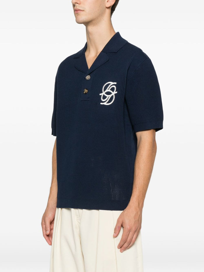 Drole De Monsieur Polo Nido d'Ape Uomo Blu 1