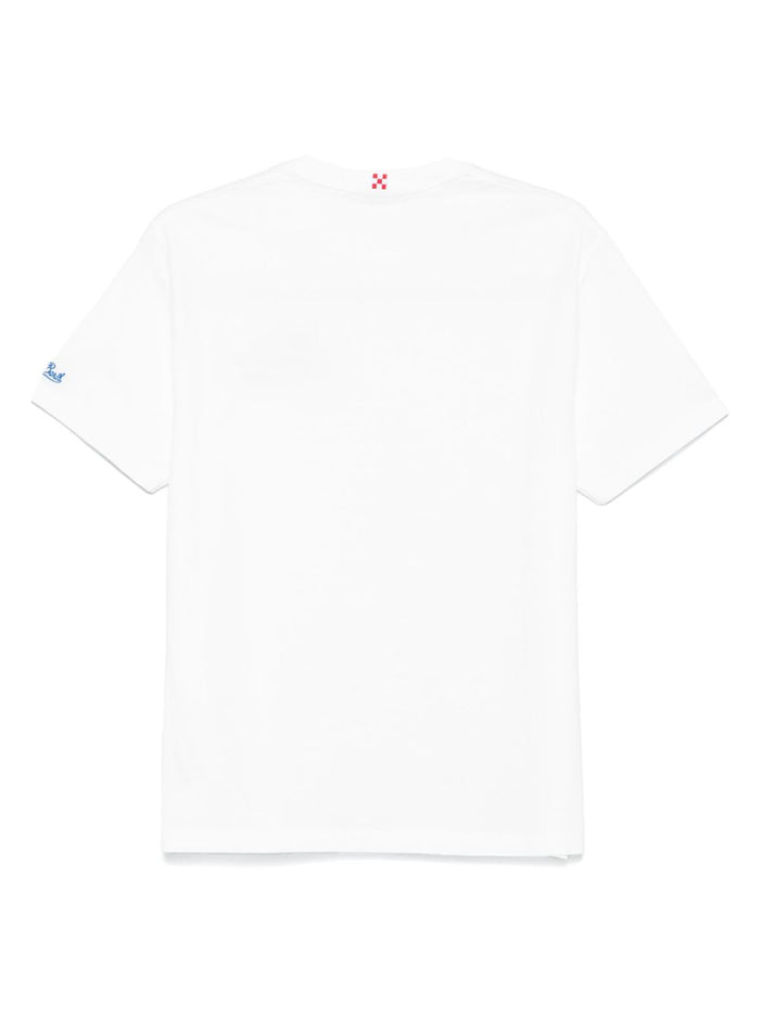 Mc2 Saint Barth Uomo T-shirt Bianco Agosto Amor Mio Non Ti Conosco 2