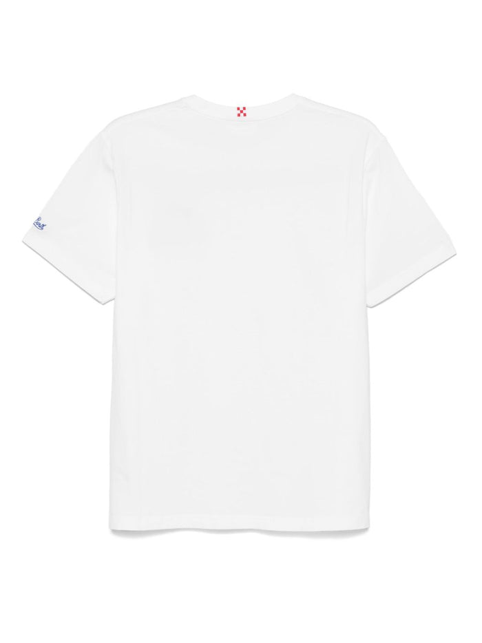Mc2 Saint Barth Uomo T-shirt Bianco Tra Mare e Tramonti 2