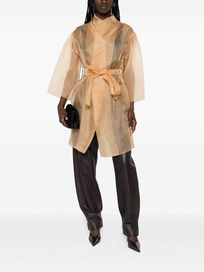 Antonelli Women's Yellow Trench Coat 3