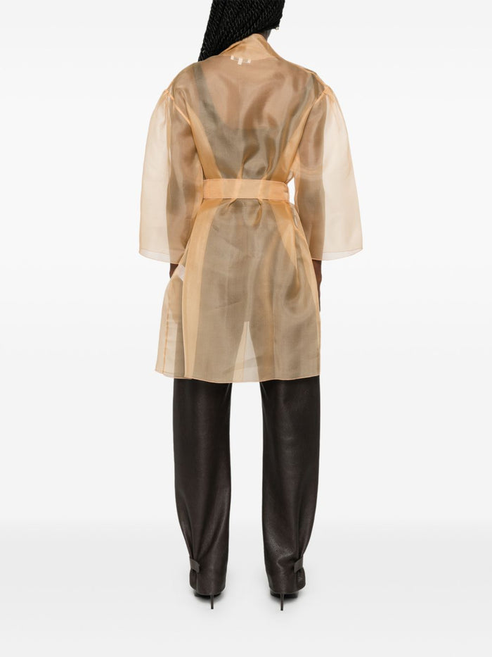 Antonelli Women's Yellow Trench Coat 4