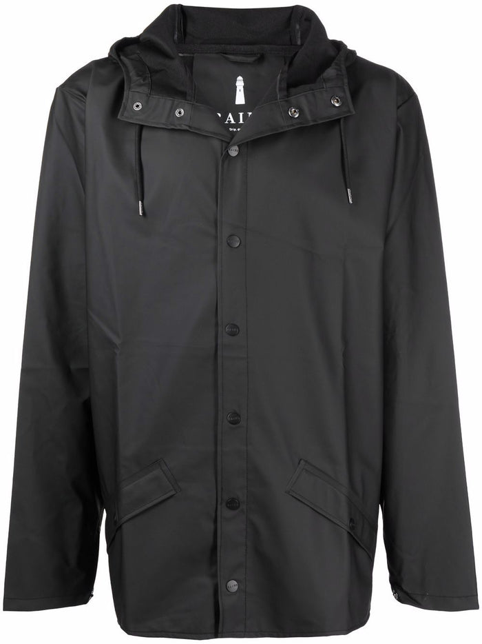 Rains Giubbino Nero Unisex Impermeabile 6
