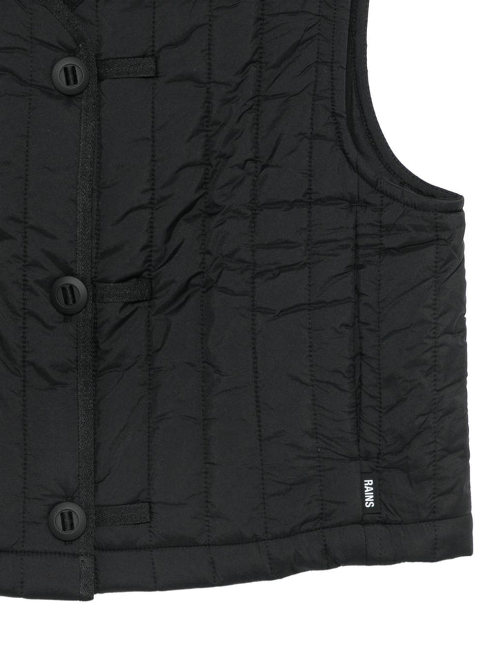 Rains Gilet Nero Uomo 3
