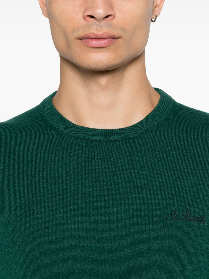 Mc2 Saint Barth Green Men's Jersey Micro Embroidery Logo 4