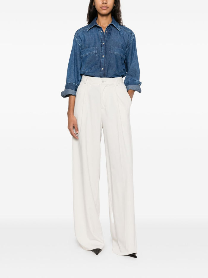Caliban Camicia Blu Donna 4
