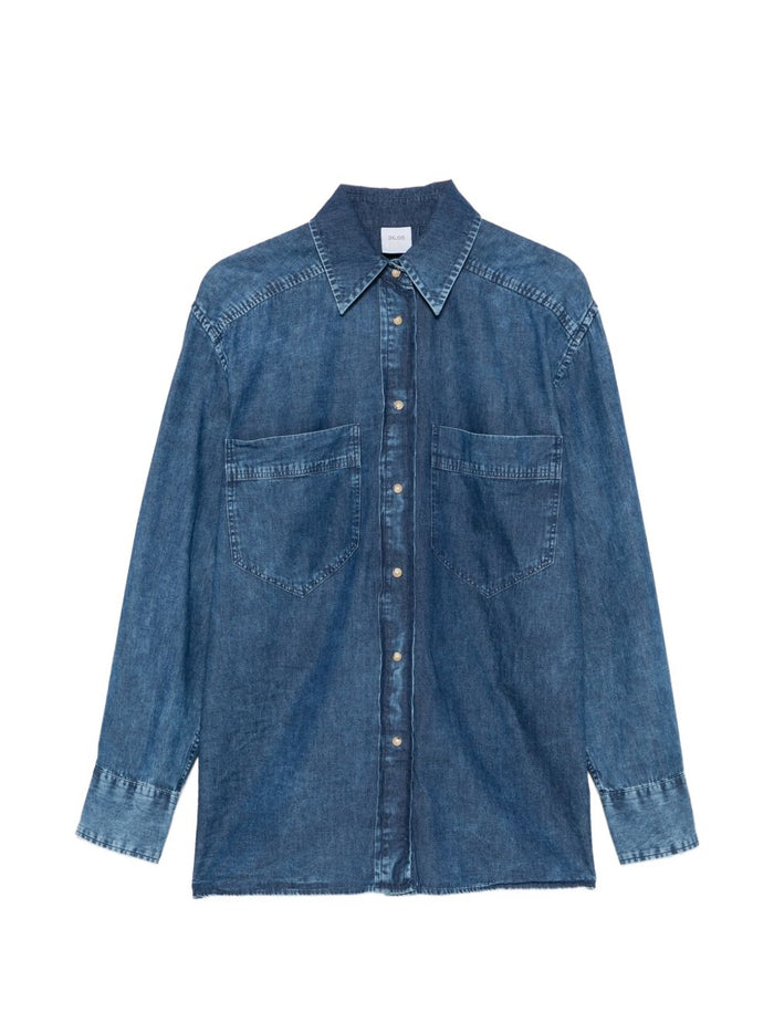 Caliban Camicia Blu Donna 1