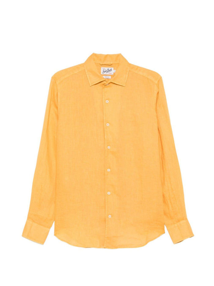 Mc2 Saint Barth Camicia Raphael Uomo Giallo 1