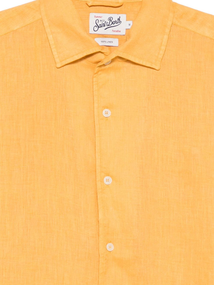 Mc2 Saint Barth Camicia Raphael Uomo Giallo 3